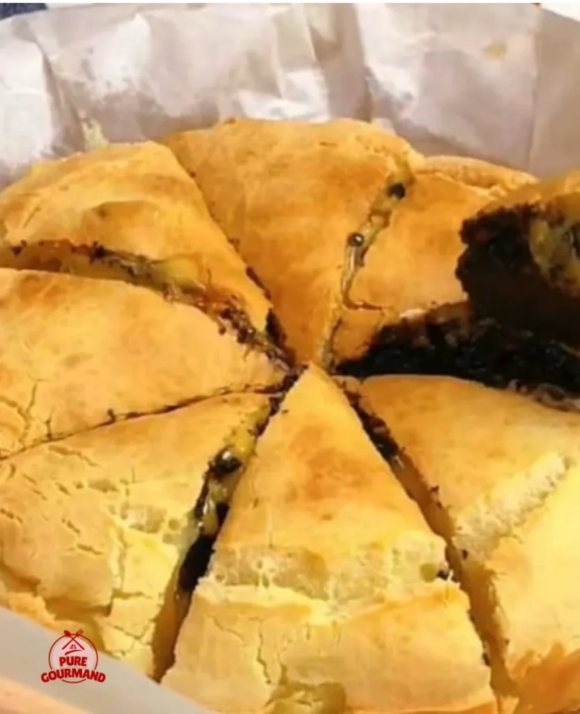 Delicious crispy black sesame rice cake, a unique and flavorful snack.