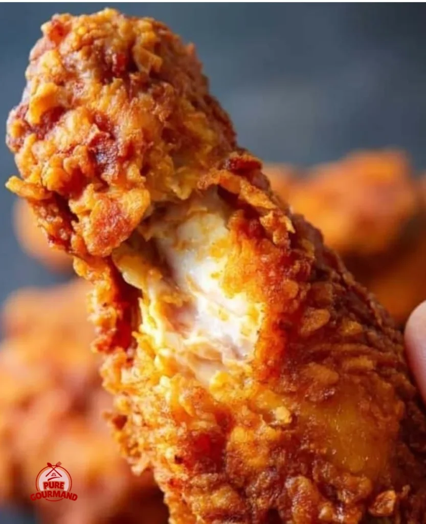 Delicious crispy fried chicken wings served with dipping sauce