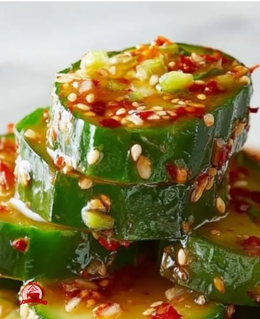 Din Tai Fung-inspired refreshing cucumber salad with flavorful dressing