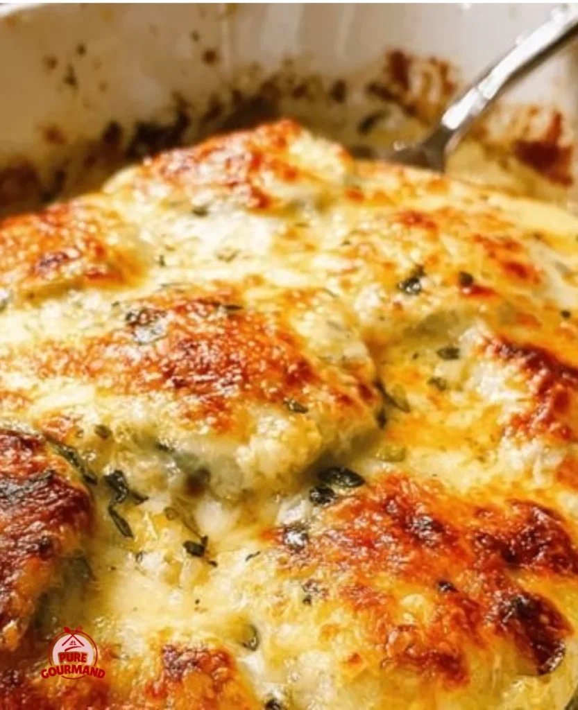 Delicious baked zucchini and cheese casserole in a dish