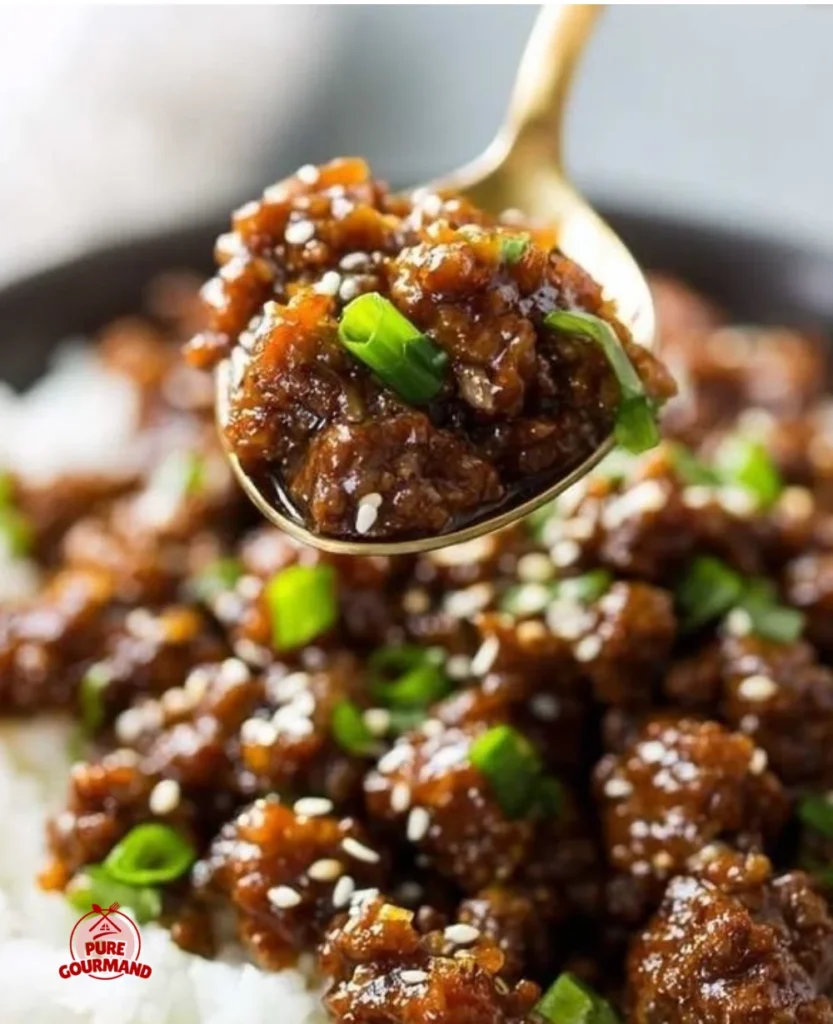 Gluten Free Korean Beef Bowl with colorful vegetables and rice