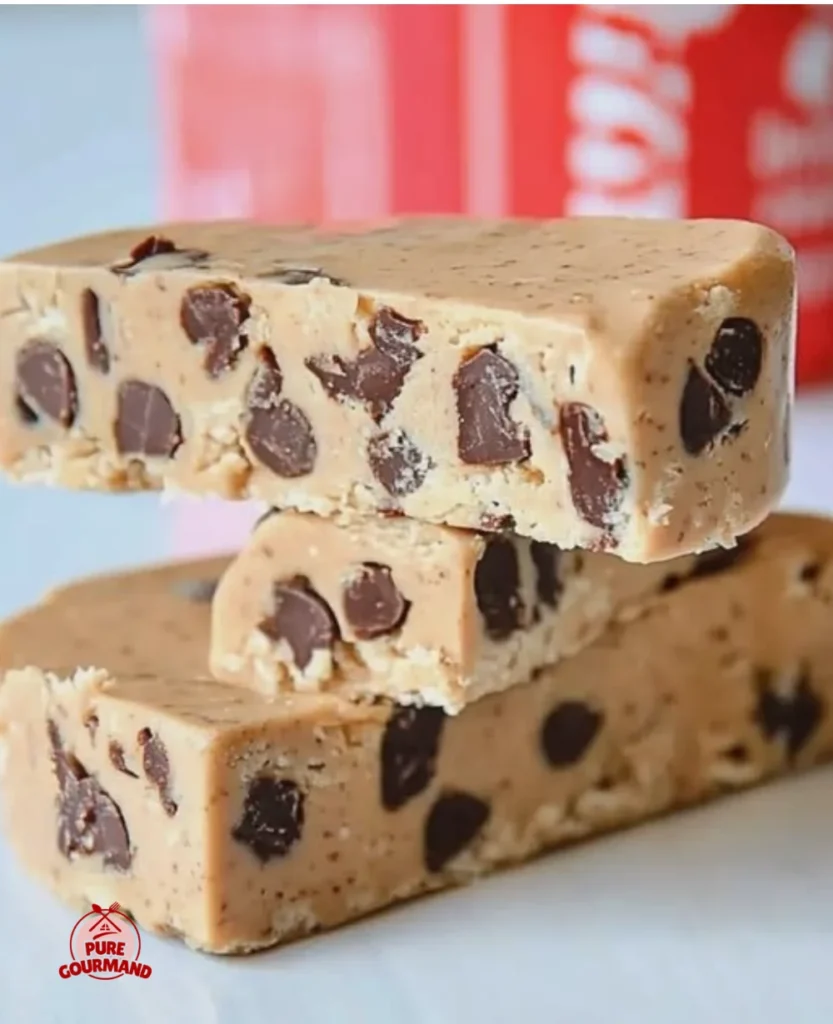 Greek yogurt protein bars, a soft snack rich in protein for busy lifestyles.