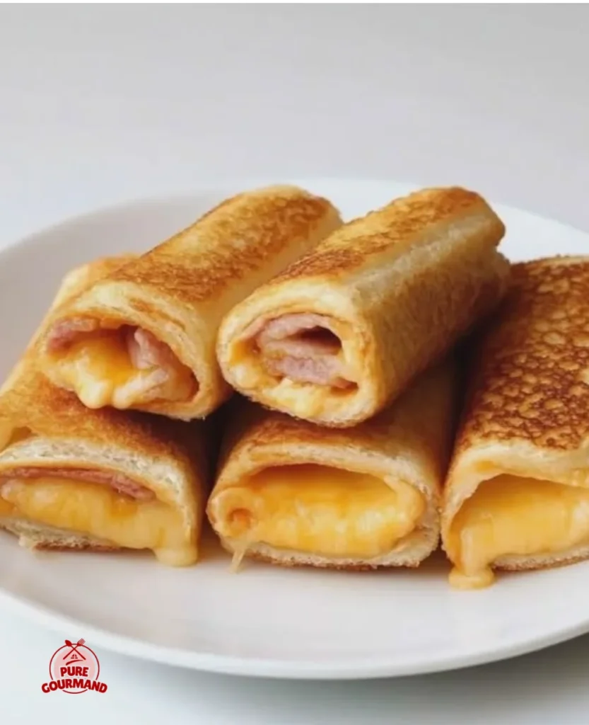 Delicious grilled cheese roll ups served with dipping sauce