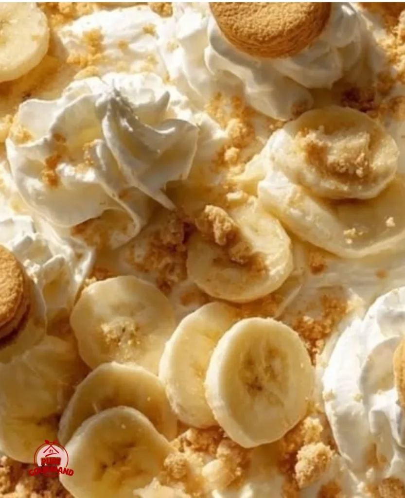 Delicious Magnolia Banana Pudding with layers of bananas and vanilla wafers