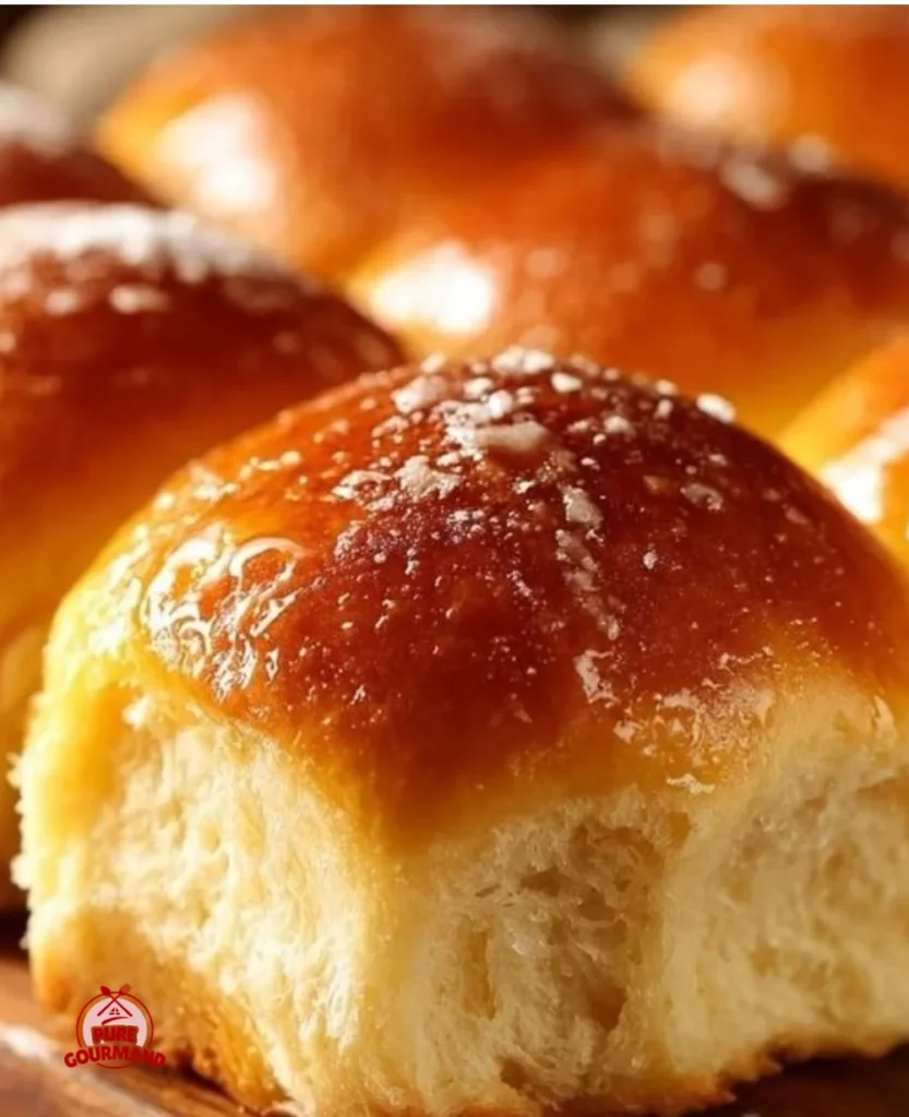 Homemade old fashioned yeast rolls fresh out of the oven
