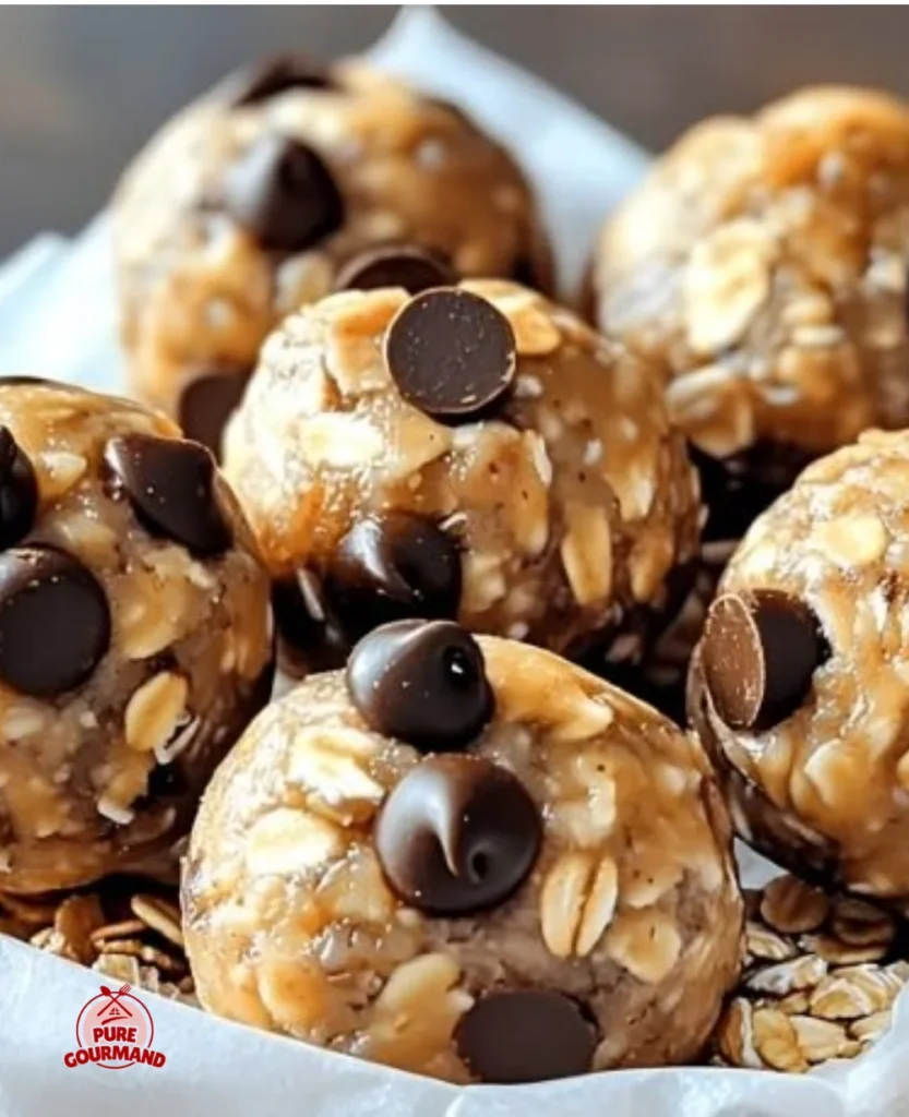 Delicious Peanut Butter Energy Bites in a bowl, perfect no-bake snack for energy.