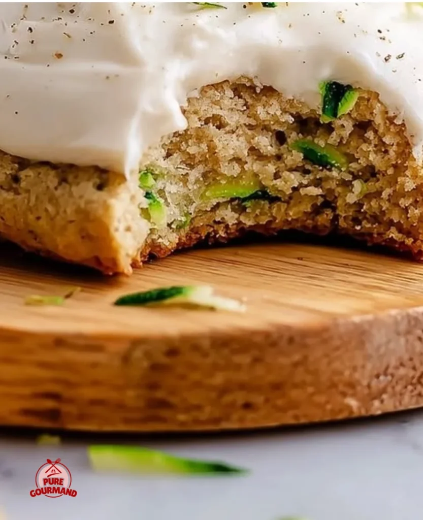 Soft zucchini cookies on a plate, a delicious veggie-boosted treat