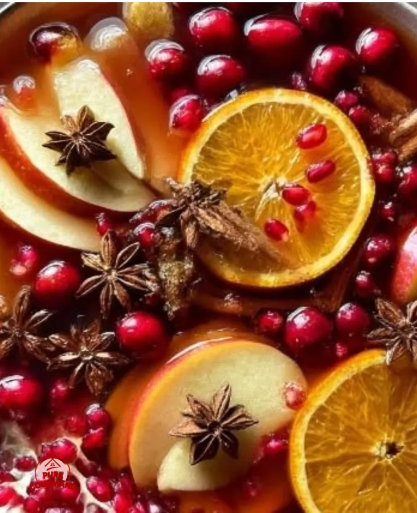 Sparkling Festive Punch: a non-alcoholic drink for holiday celebrations.