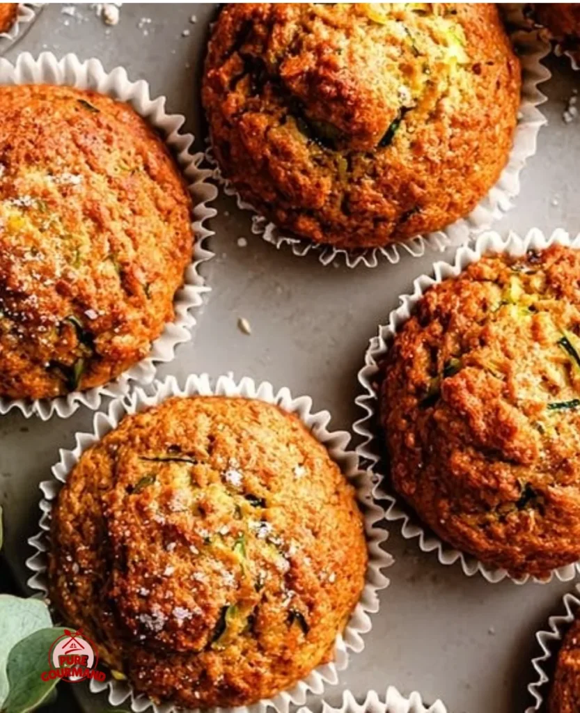 Deliciously healthy zucchini muffins fresh out of the oven