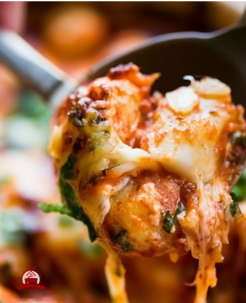 Delicious baked gnocchi topped with cheese, crispy and comforting in a one-pan dish.