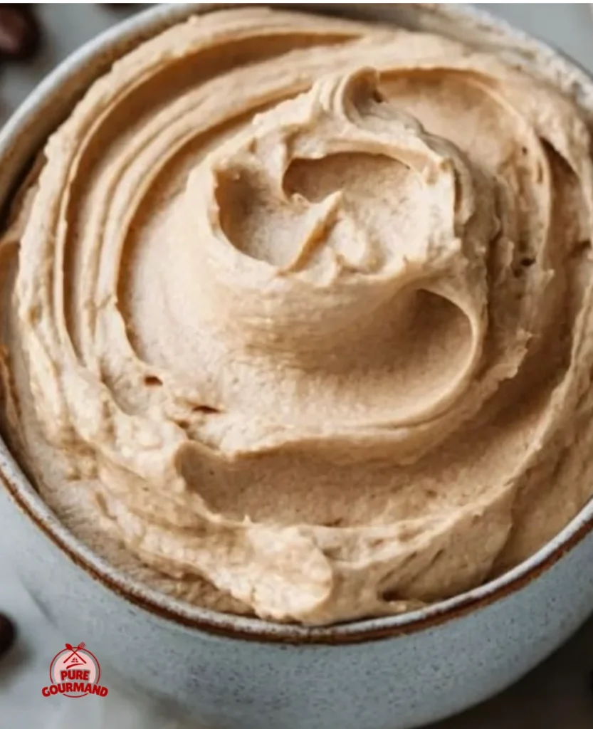 Espresso-infused cream cheese frosting on chocolate cupcakes