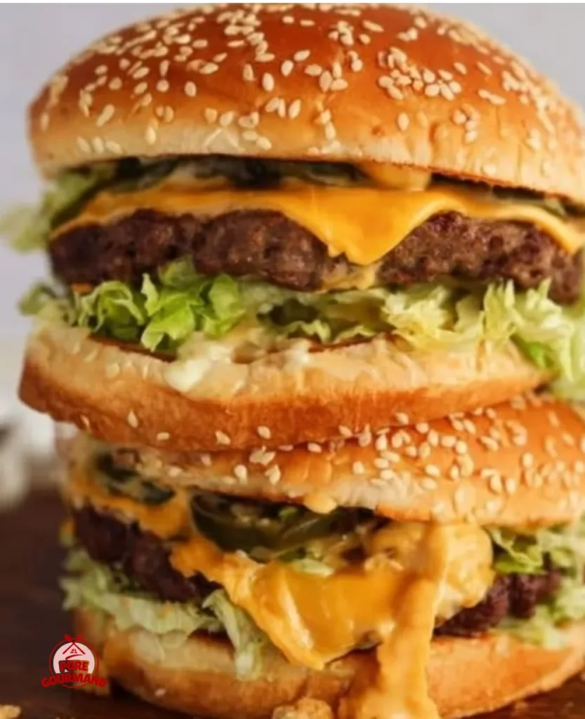 Homemade Big Mac copycat recipe from McDonald's with ingredients and instructions.