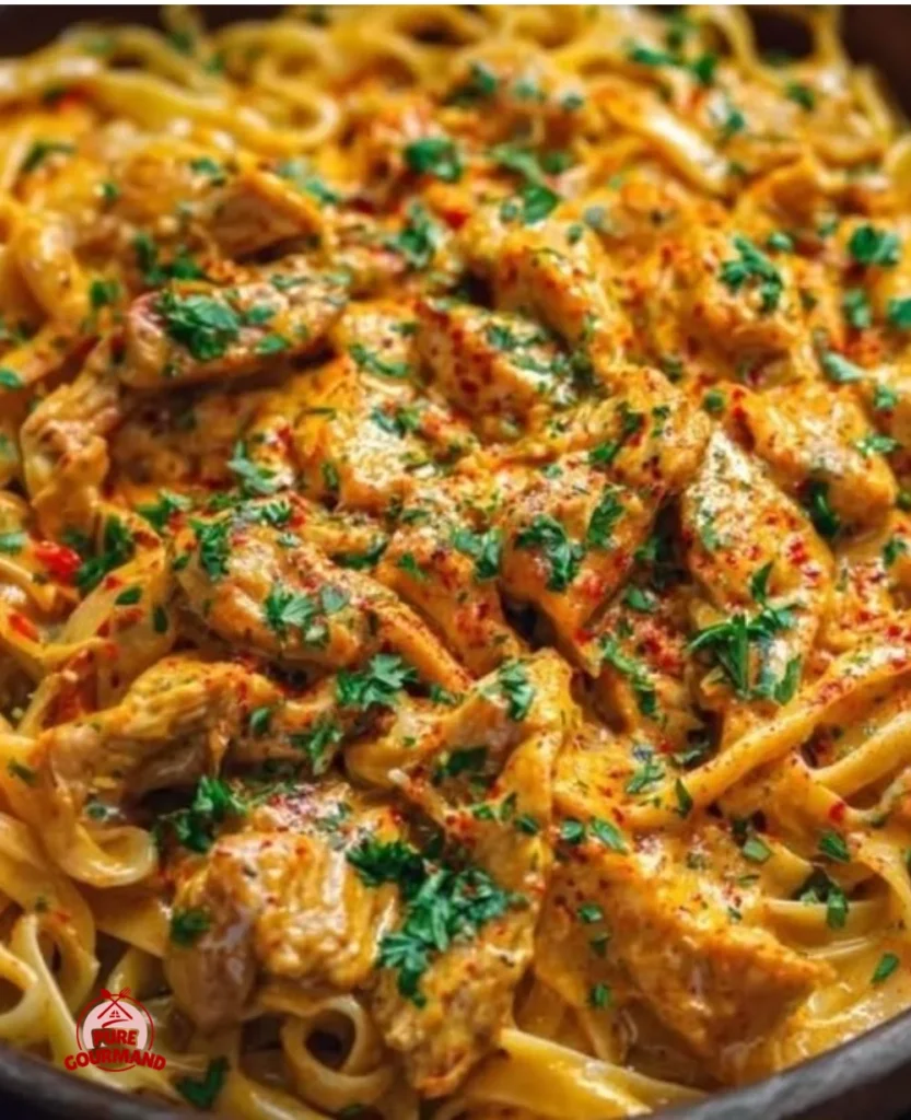 Zesty Cowboy Butter Chicken served with fresh herbs and spices on a rustic plate.